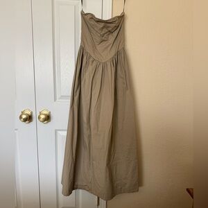 We Wore What basque waist midi dress